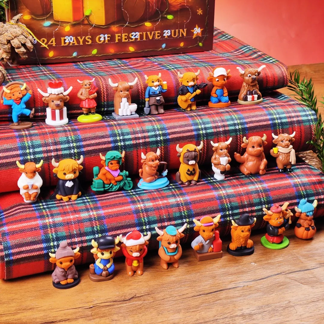 3D Highland Cow Advent Calendar 2025