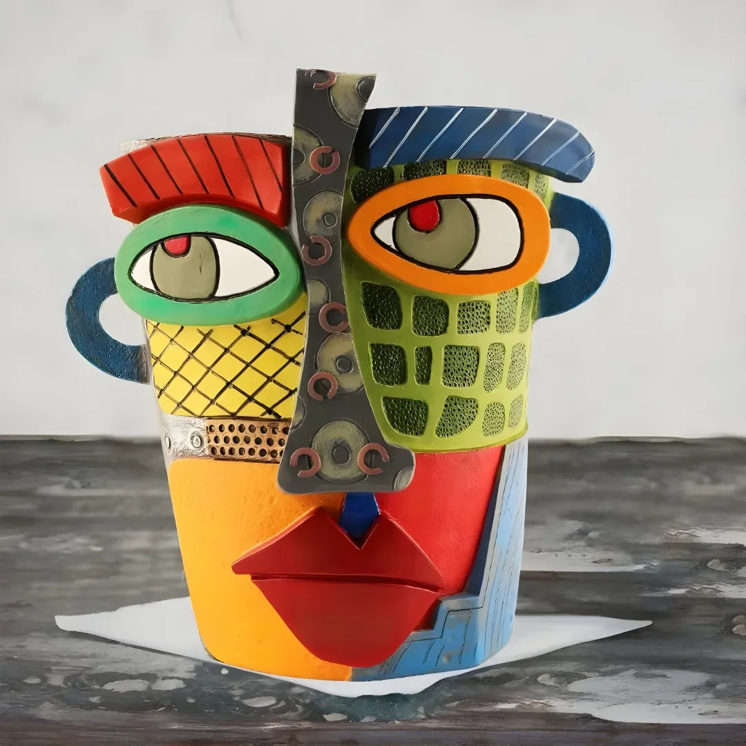 Picasso-Inspired|Abstract Face Planter