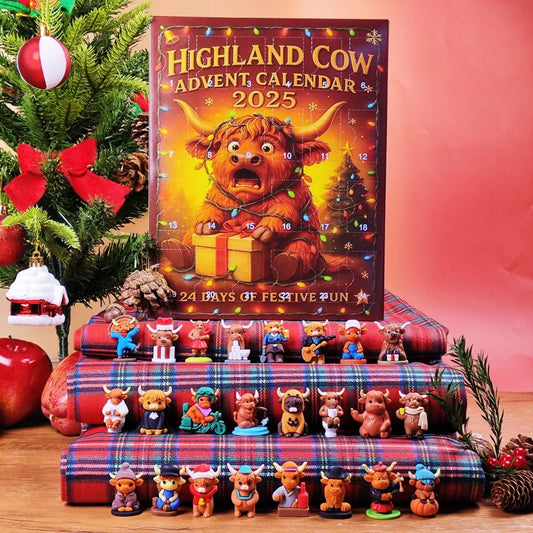 3D Highland Cow Advent Calendar 2025