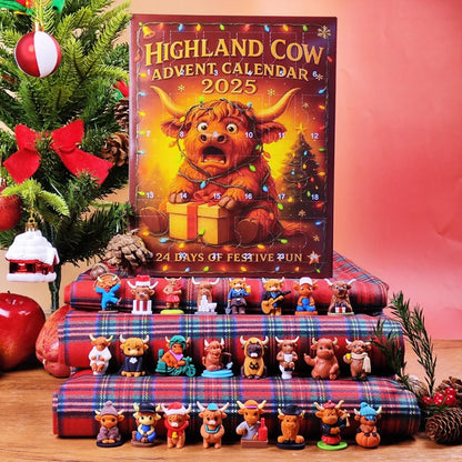 3D Highland Cow Advent Calendar 2025