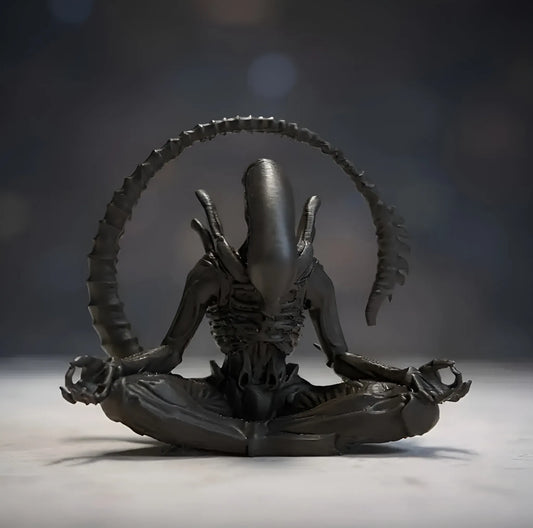 Meditating Xenomorph Figurine
