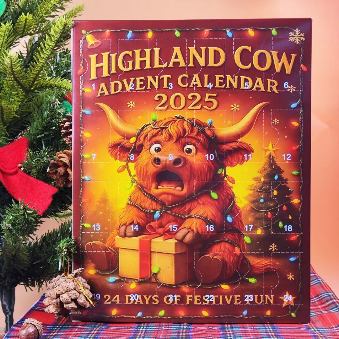 3D Highland Cow Advent Calendar 2025