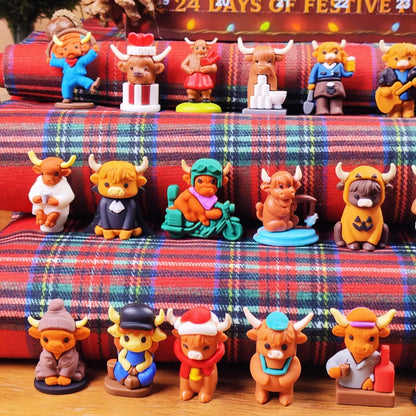 3D Highland Cow Advent Calendar 2025