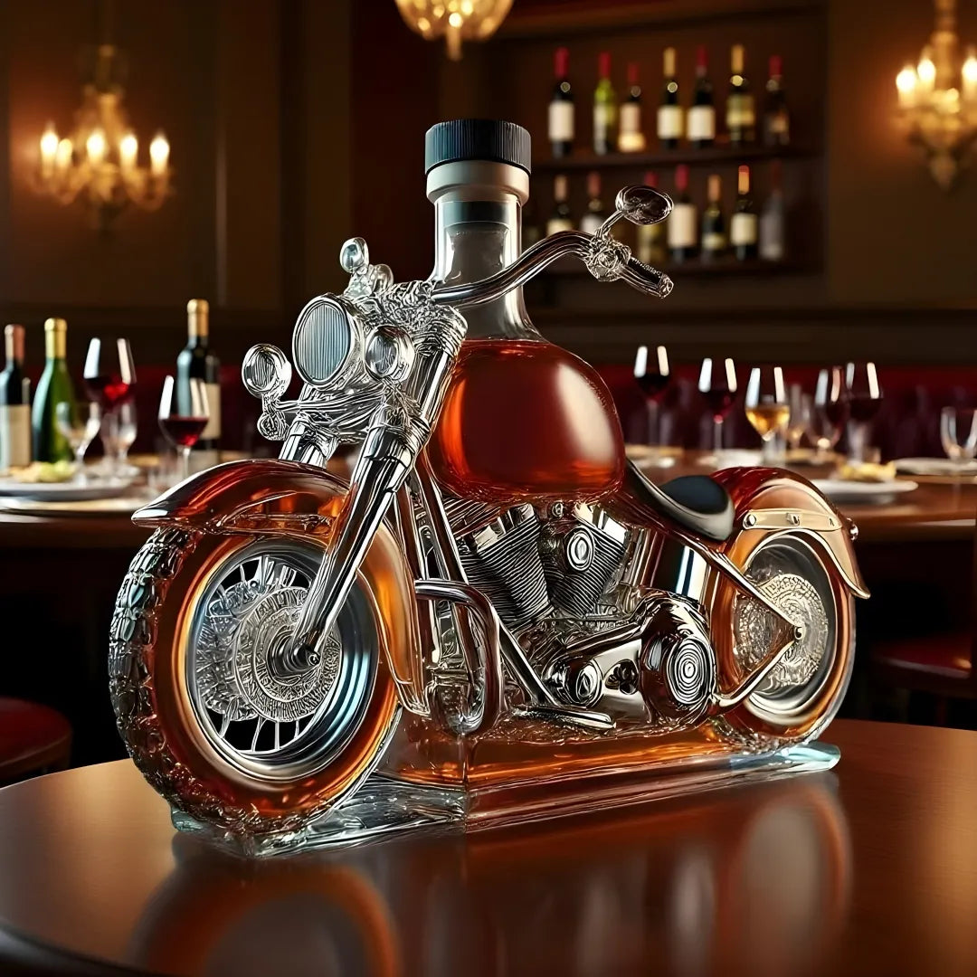 Motorcycle Whiskey Decanter