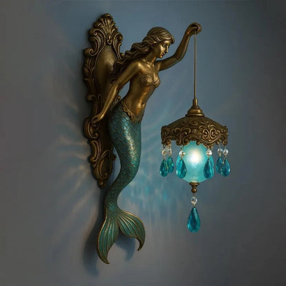Vintage Mermaid Wall Lamp