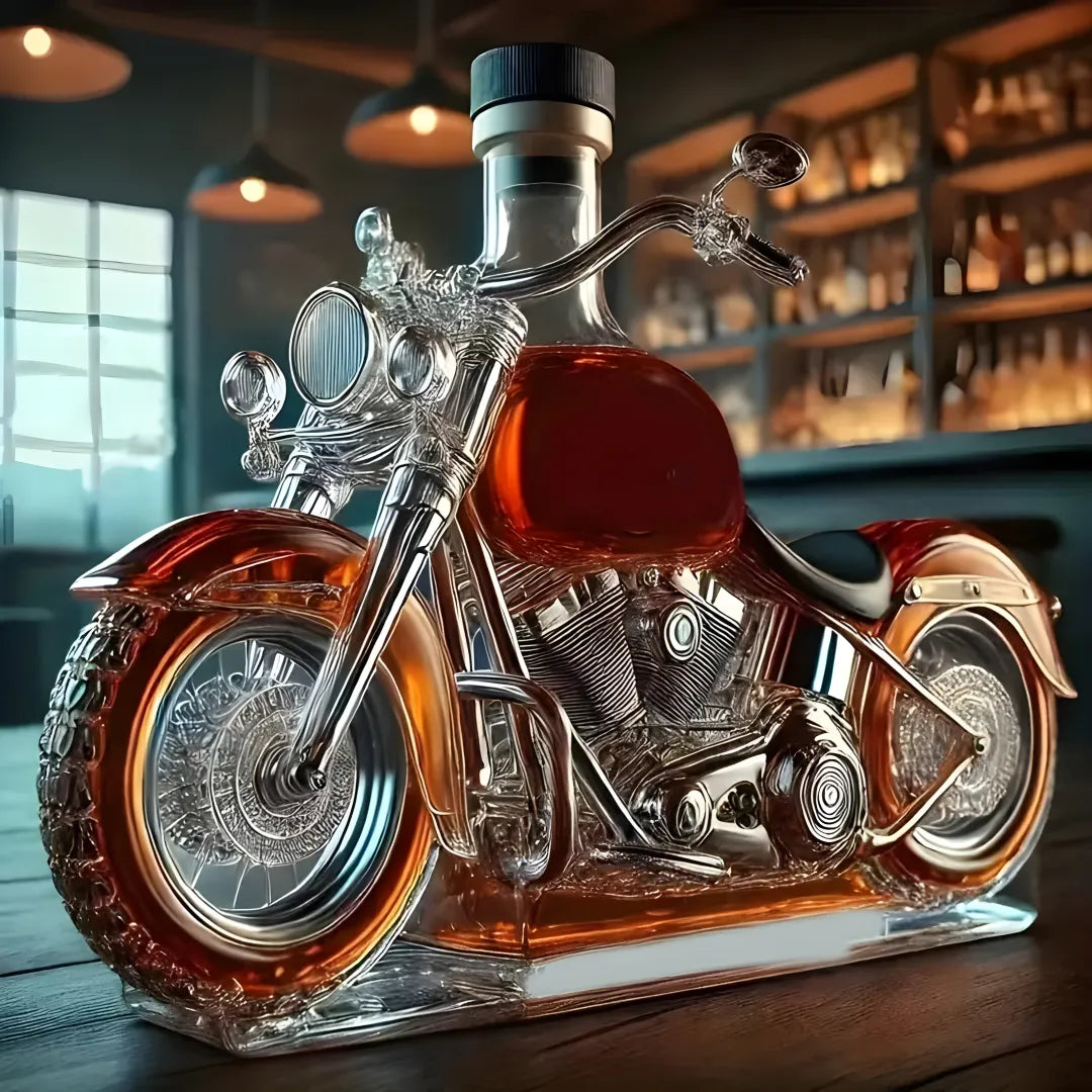 Motorcycle Whiskey Decanter