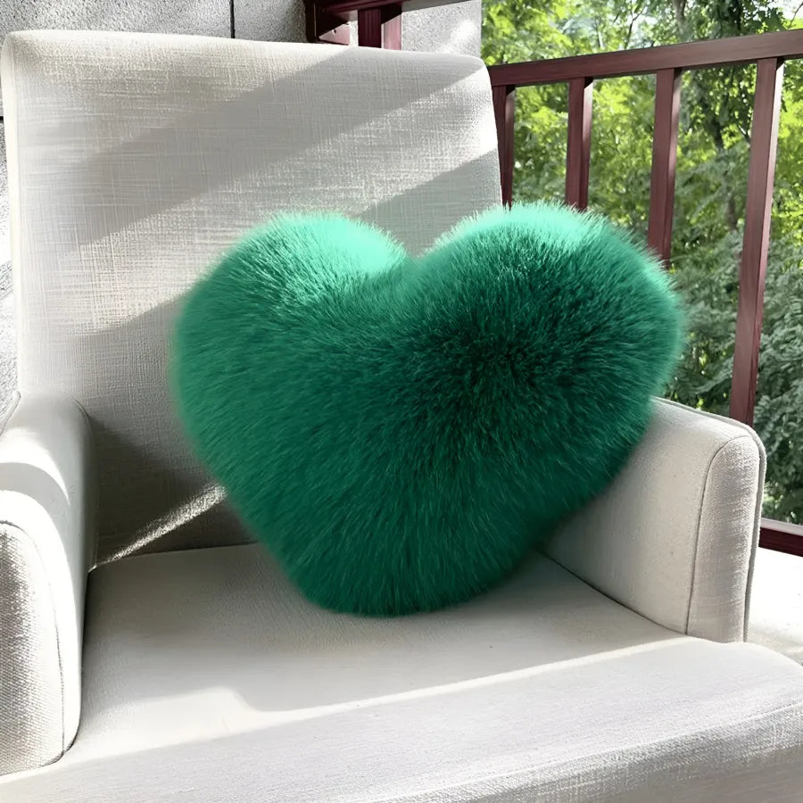 Heart Plush Throw Pillow