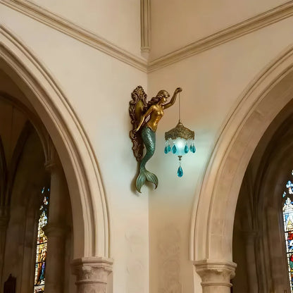 Vintage Mermaid Wall Lamp