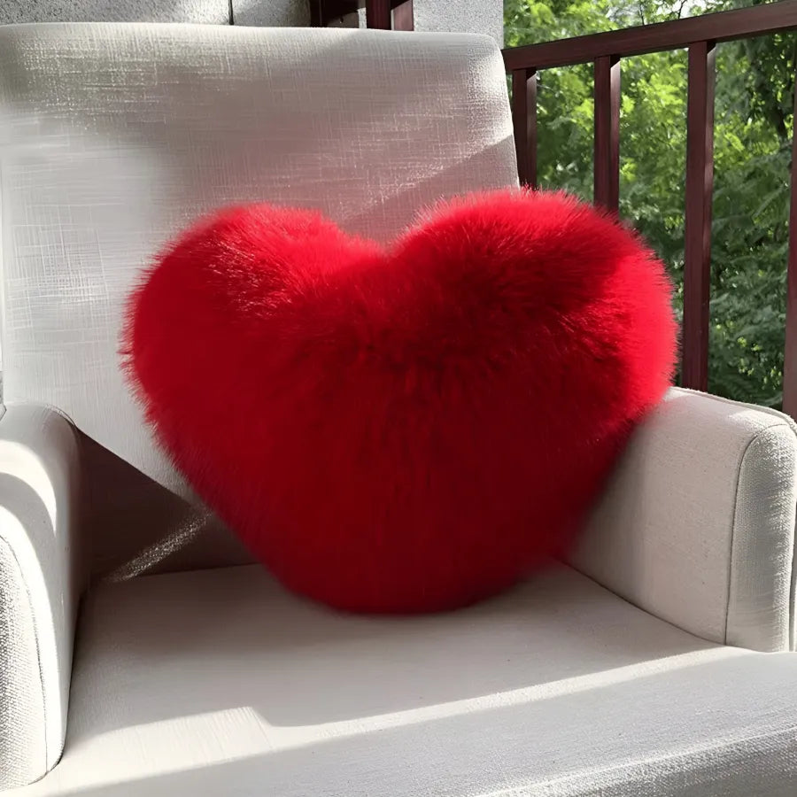Heart Plush Throw Pillow