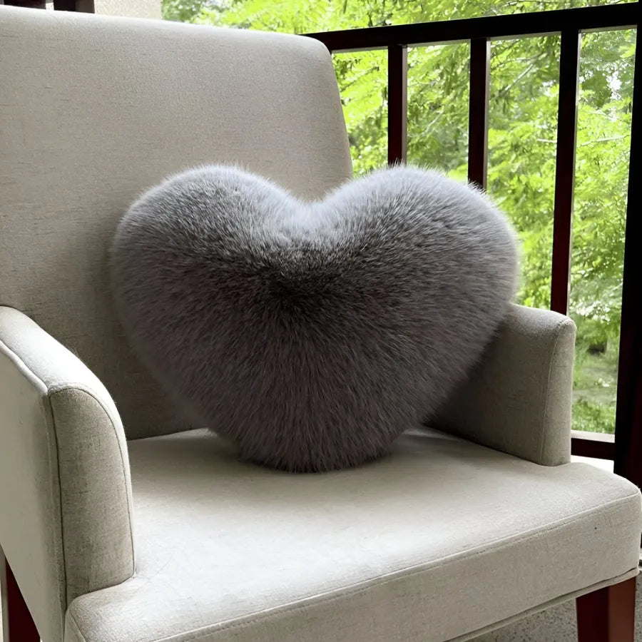 Heart Plush Throw Pillow