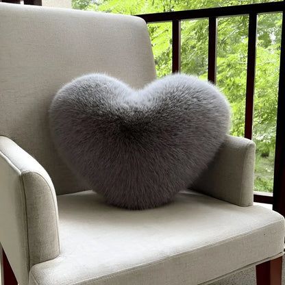 Heart Plush Throw Pillow