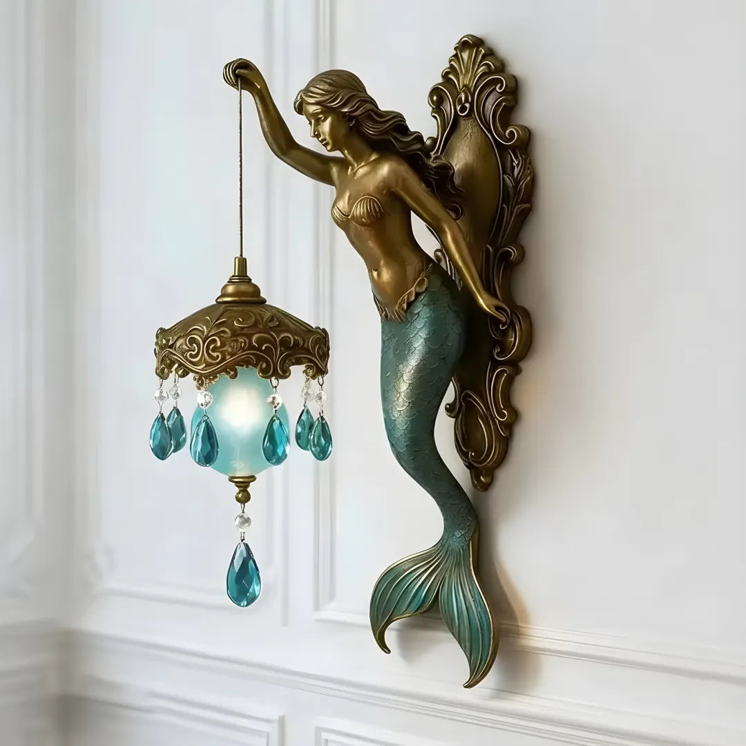 Vintage Mermaid Wall Lamp