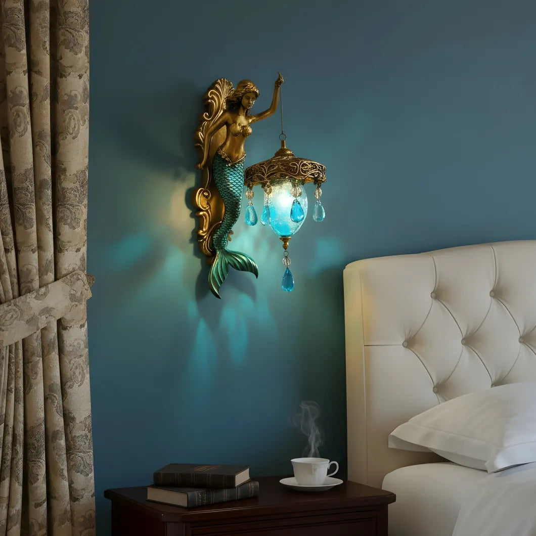 Vintage Mermaid Wall Lamp