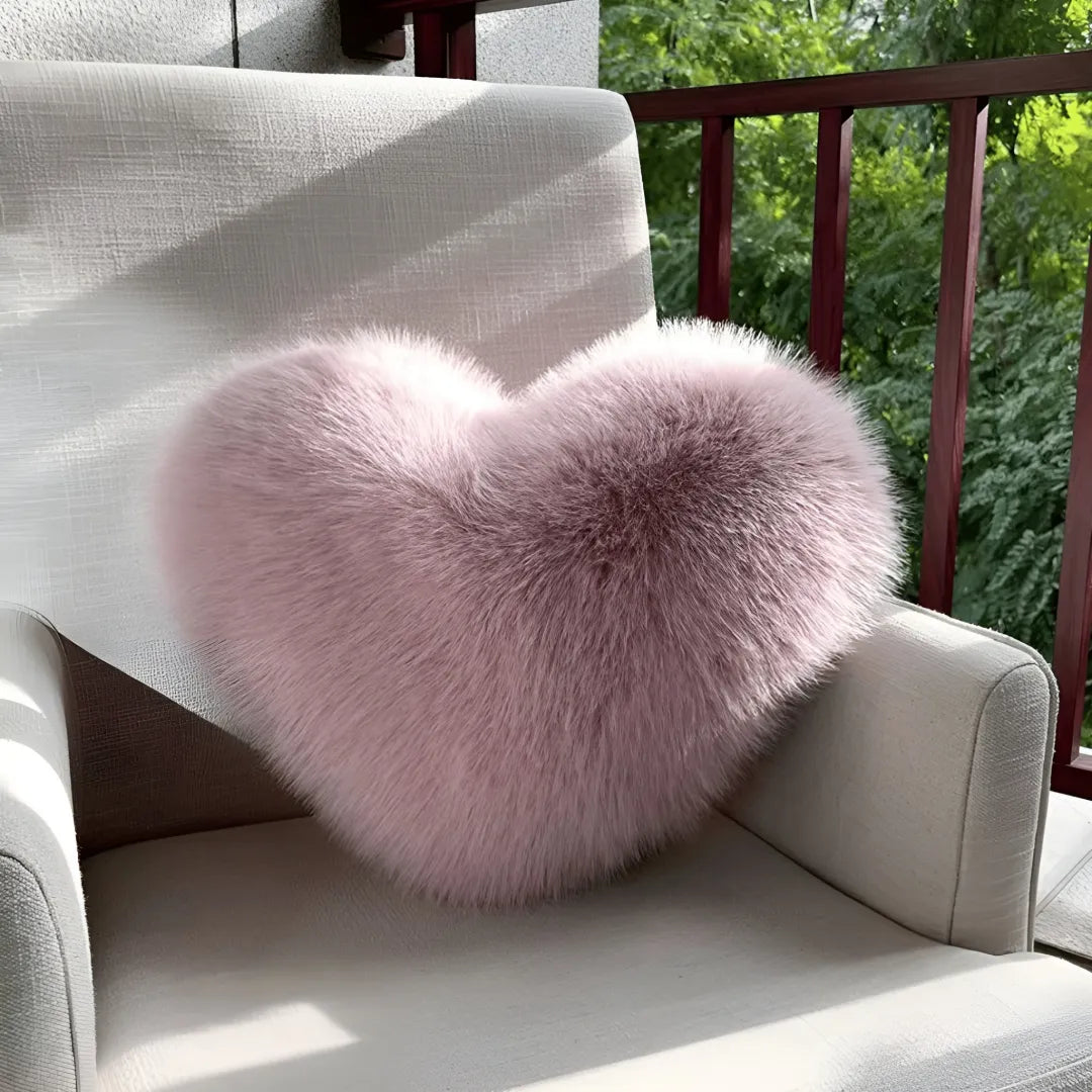Heart Plush Throw Pillow