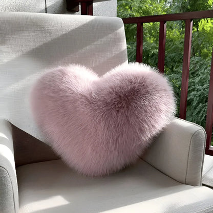 Heart Plush Throw Pillow
