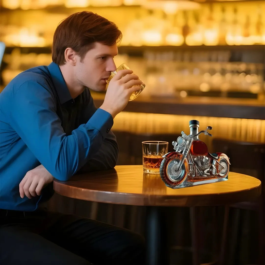 Motorcycle Whiskey Decanter