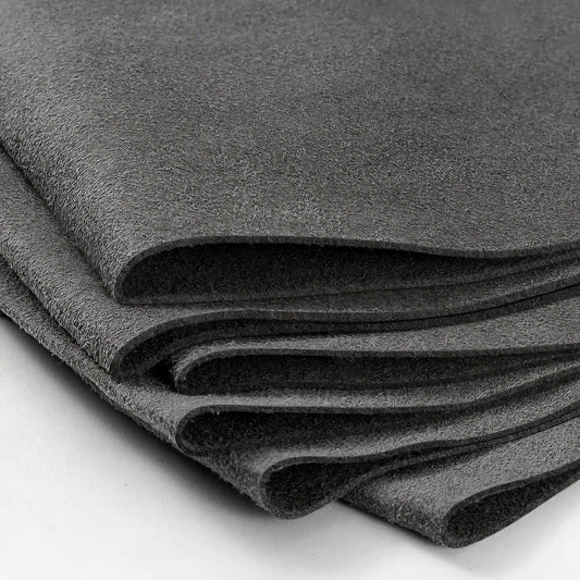 Ultra-soft, thick microfiber cloth stack in close-up