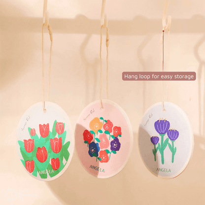 6PC/12PC - Compostable Flower Pattern Compressed Cellulose Sponge - The Nifty Home