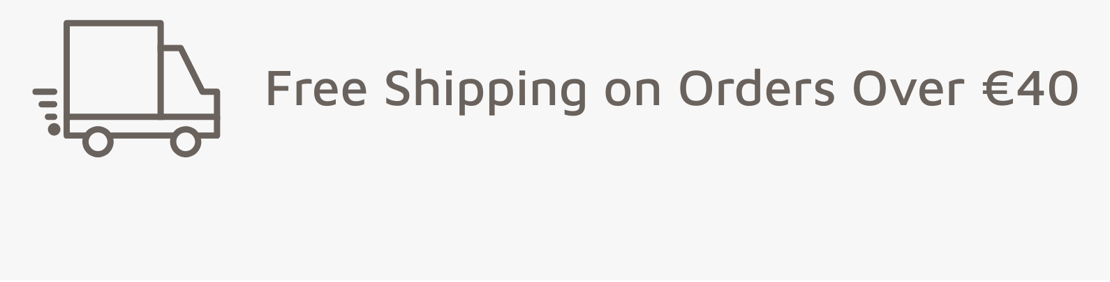free international shipping on orders over €40
